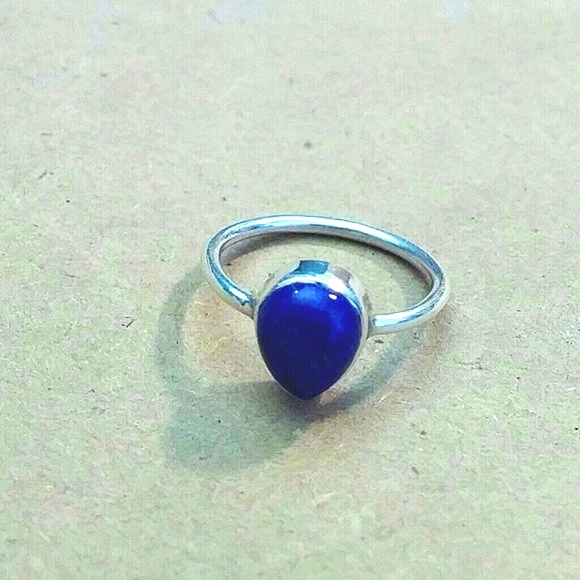 Boho Lapis Lazuli Ring - Picture 4 of 4